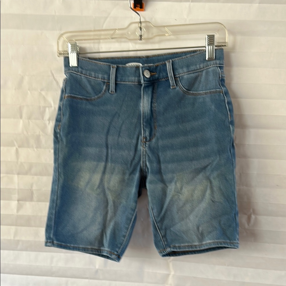 Old Navy Girls Denim Ballerina Bermuda Shorts Size 16 Medium Wash Casual